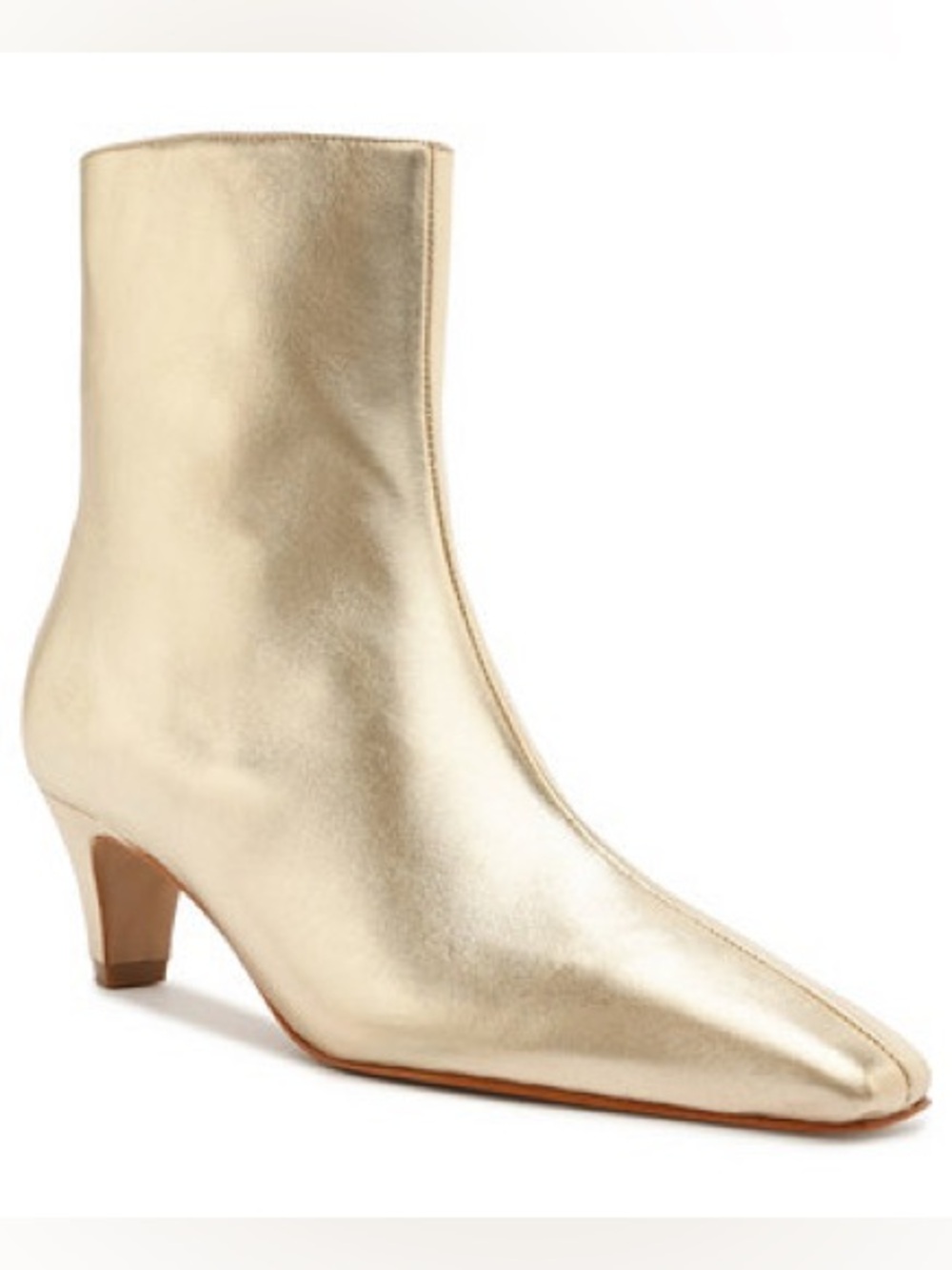 Schultz Boots Sz Various Dellia Gold/Platina  Ankle  Bootie Sleek Metallic